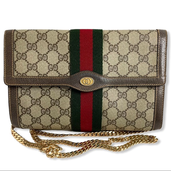 🔴SOLD🔴Gucci Ophidia Web clutch crossbody bag - Picture 2 of 16